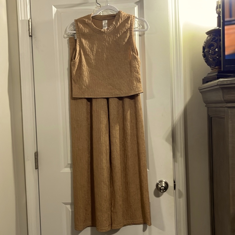 2 pc crop top and palazzo pants